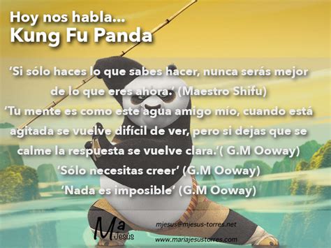 Hoy Nos Habla Kung Fu Panda Mª Jesús Torres · Psicóloga Y Coach