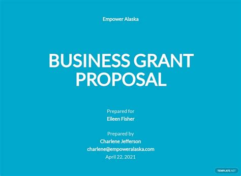 Grant Proposal Templates In Microsoft Word Doc