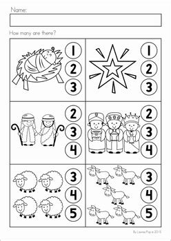 Find two the same christmas balls. Christmas Nativity Preschool No Prep Worksheets Activities ...