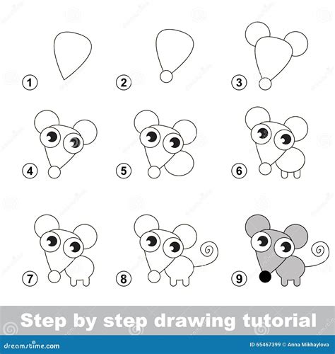 How To Draw A Mouse For Kids Step By Step