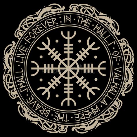Helm Of Awe And Viking Vegvisir Iron Color Viking Rune All Goods Are
