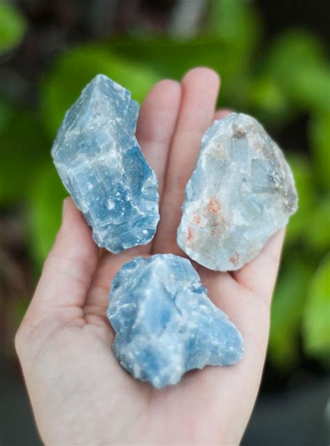 Raw Blue Calcite Small Larger Crystals Clusters And Geodes Village