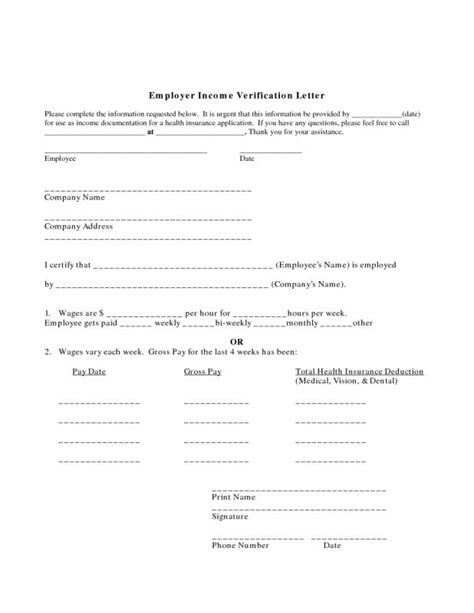 Proof of income letter pdf. Proof Of Income Letter From Employer | Template Business