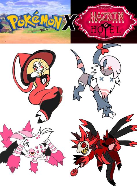 I Re Created The Main Characters Of Hazbin Hotel As Pokémon R Hazbinhotel