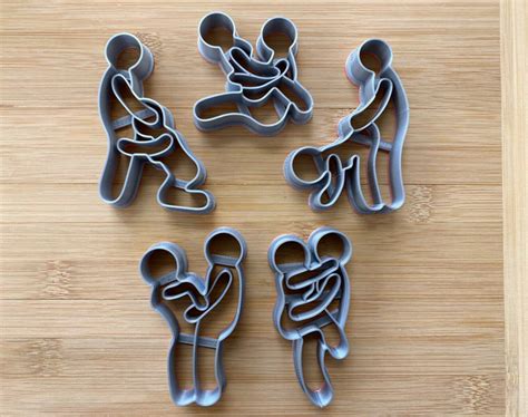 Set Of 5 Kama Sutra Sex Positions Cookie Cutters Adult Mature Couple