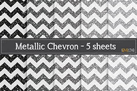Metallic Chevron Silver Glitter ~ Textures On Creative Market