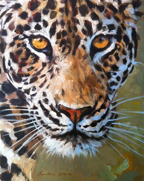 Sudden Impression Leopard Animal Paintings Acrylic Wildlife