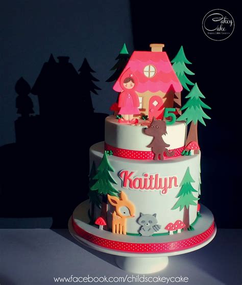 Little Red Riding Hood cake by #CakeyCake | Little red riding hood cake, Red riding hood cake ...