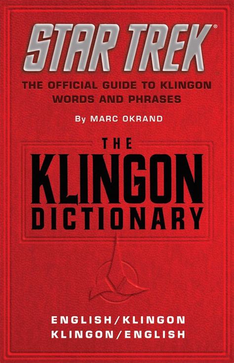 The Klingon Dictionary Book By Marc Okrand Official Publisher Page