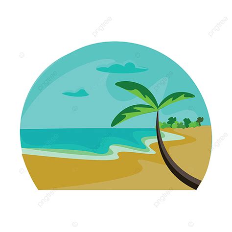 Sandy Beach Clipart Vector Sandy Beach Vector Or Color Illustration