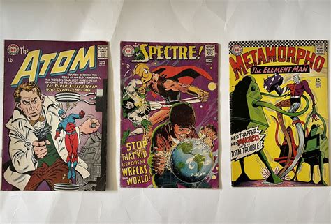 Silver Age Dc Comics Lot Of 3 Metamorpho 9 Spectre 4 Neal Adams