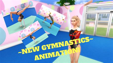 Awesimsimmer Girl — My Sims 4 Custom Gymnastics Animation Download