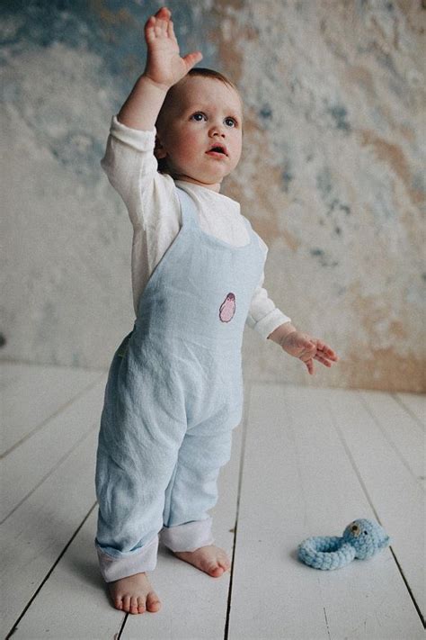 Linen Jumpsuit Baby Linen Bloomer Color Baby Overall Kids Outfits