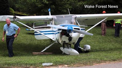 Cessna 150 Plane Crash Wake Forest Nc Youtube