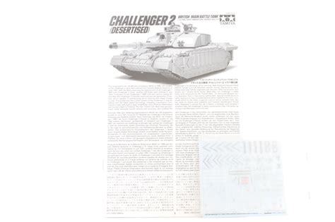 Tamiya 35274tam Po03 British Challenger 2 Main Battle Tank Desertised