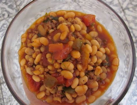 Chili Beans Frijoles Con Carne Picantes