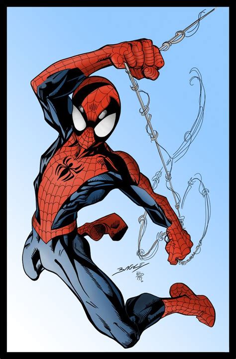 Ultimate Spider Man By Mark Bagley Spiderman Comic Art Marvel