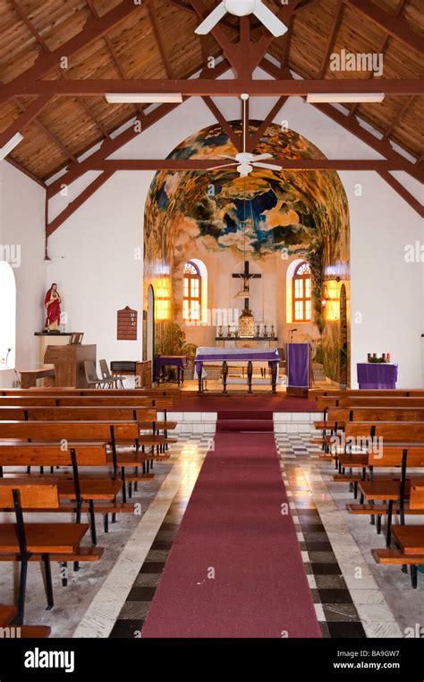 Interior View Of Sacred Heart Roman Catholic Church In The Bottom Saba