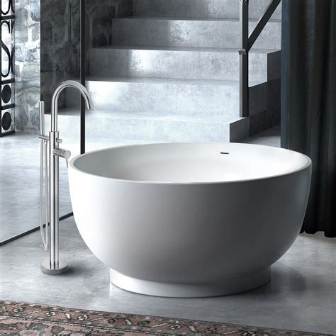 Round bathtubs, oval bathtubs, square bathtubs, small bathtub prodigg bathrooms japanese style soaking tub. 51" Omi Raised Round Acrylic Japanese Soaking Bathtub with ...