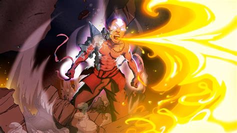 Download Necklace Glowing Eyes Fire Aang Avatar Anime Avatar The