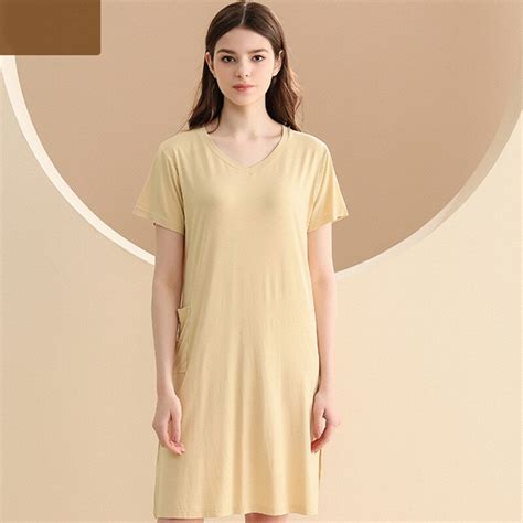 Fdfklak European High Quality Cotton Nightdress Women Short Sleeve Soft Home Wear Nightgowns