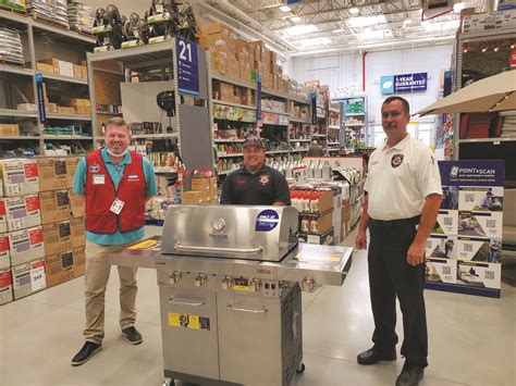 If you are asking for gift cards, door. Lowe's donates new grill to NFD | Navasota Examiner