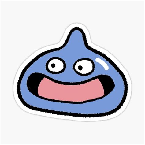 Dragon Quest Slime Sticker For Sale By Bubblescum Redbubble