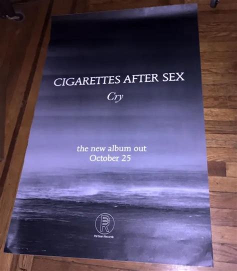 Cigarettes After Sex Cry Album 4ft Subway Promo Poster 2019 Rare 21 99 Picclick