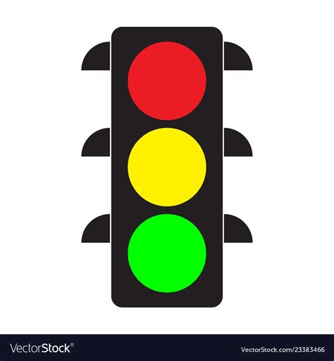 Traffic Light Royalty Free Vector Image Vectorstock