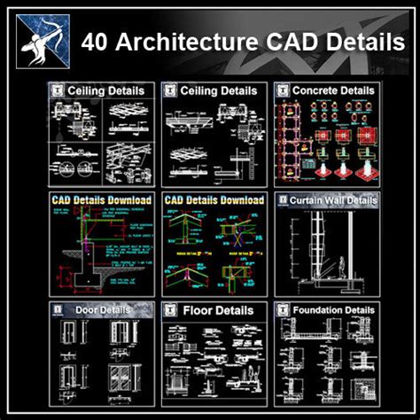 Full Architecture Cad Details Drawings Bundle】