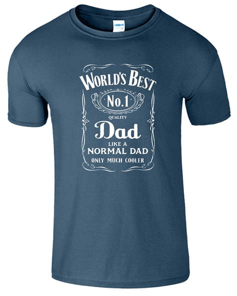 Worlds Best Dad Fathers Day Dady Mens T Shirt Birthday