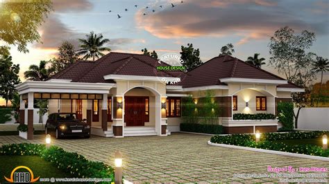 Outstanding Bungalow In Kerala Kerala House Design Bungalow House