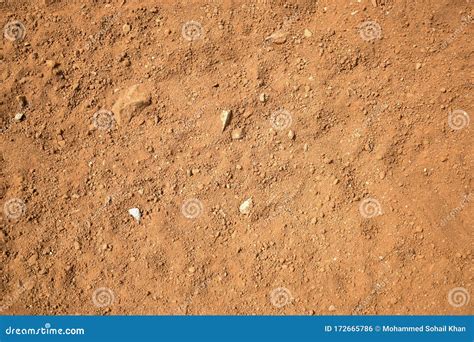 Soil Brown Ground Surface Top View Texture And Background Royalty Free