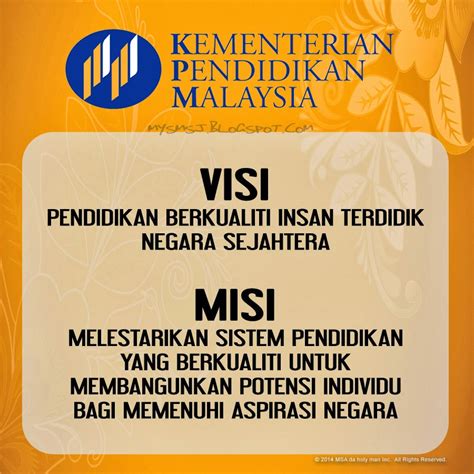 Misi Dan Visi Kementerian Pendidikan Malaysia Imagesee