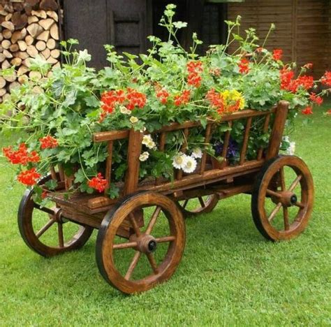 21 Rustic Garden Wagon Ideas For A Cool Country Garden Blognews