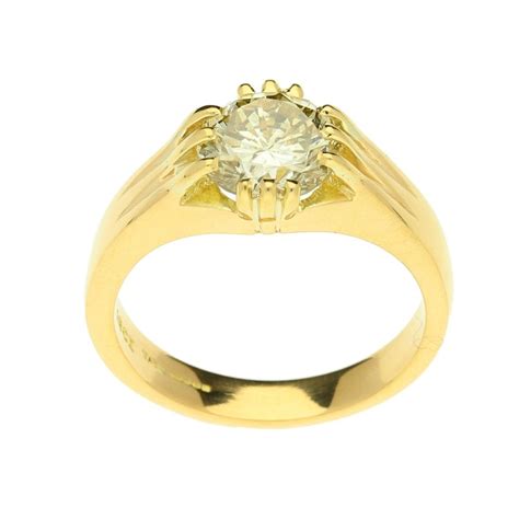 Latest gold ring designs collection for men online. 18ct Yellow Gold Gents Diamond Ring - 2.35ct| Miltons Diamonds
