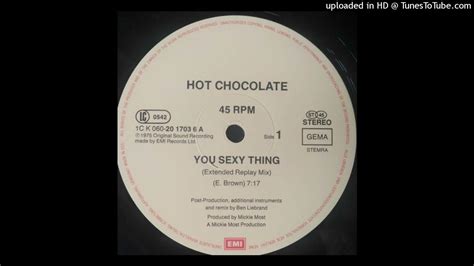 hot chocolate you sexy thing extended replay mix 1987 youtube
