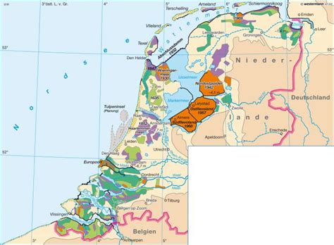 Schließlich sind in einem land, das zu 25 prozent unterhalb des meeresspiegels liegt und 50 prozent bis zu maximal einem meter darüber keine großen steigungen. Diercke Weltatlas - Kartenansicht - Niederlande ...