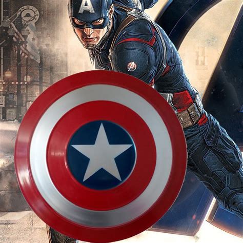 2019 Captain America Shield Steve Rogers Cosplay Metal Prop Avengers