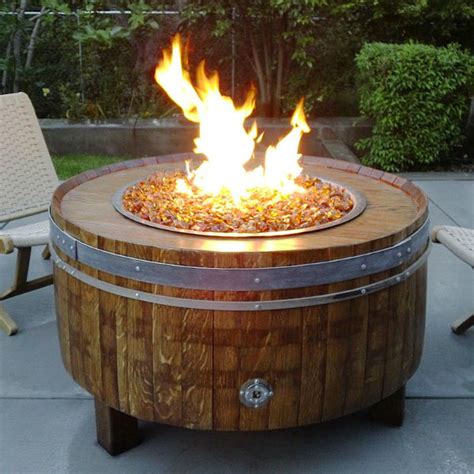 Moderna Wine Barrel Fire Pit Table Barrel Fire Pit Wine