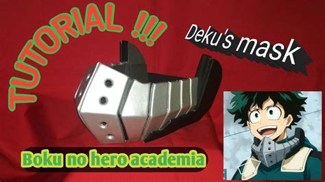 Boku No Hero Academia Dekus Mask With Eva Foam Wrapped In Vinyl