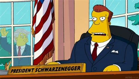 The Simpsons Predicts Arnold Schwarzenegger To Succeed Donald Trump As President Metro News