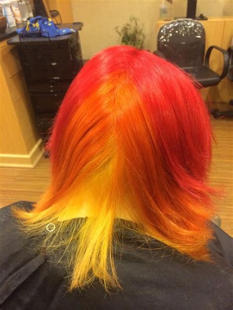 Haircolor That I Did 3 It Came Out Amazing My Redorange And Yellow
