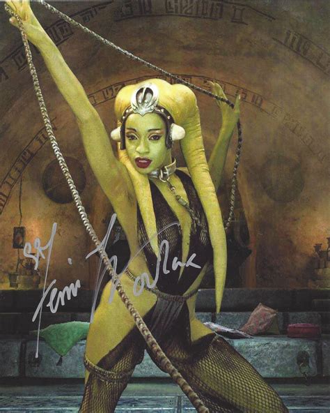 Star Wars Oola Dancing Photo Signed By Femi Taylor Old School Toys