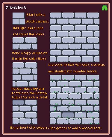 Pixel Art Tutorial Techniques For Creating Bricks