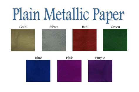 Plain Metallic Present Paper