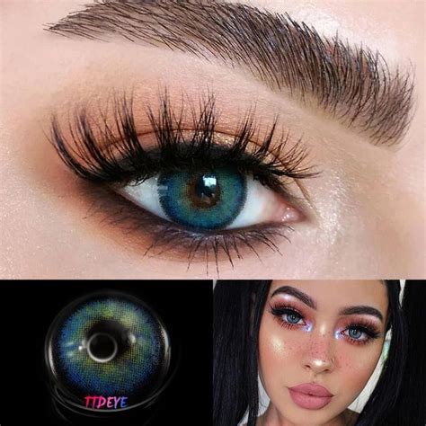 Ttdeye Egypt Blue Colored Contact Lenses In 2021 Contact Lenses