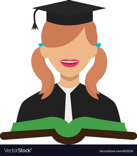 Student Female Royalty Free Vector Image Vectorstock