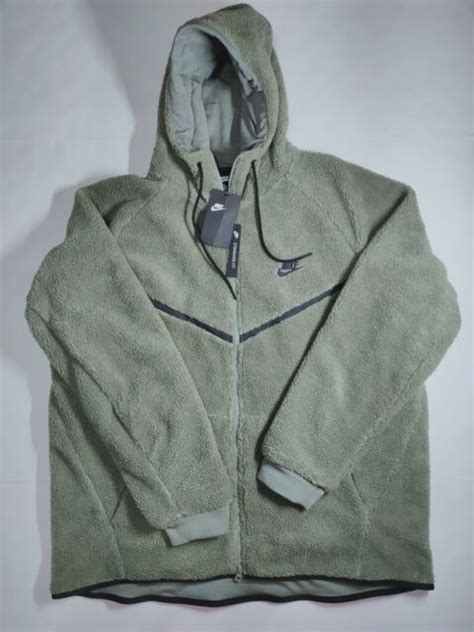 Nike Tech Icon Sherpa Windrunner Hoodie Sweater Jacket Size Small