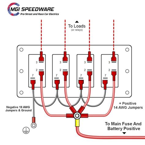 I have looked all over google and only found diagrams for ac and not for dc. Wiring Manual PDF: 12 Volt Toggle Switch Wiring Diagram